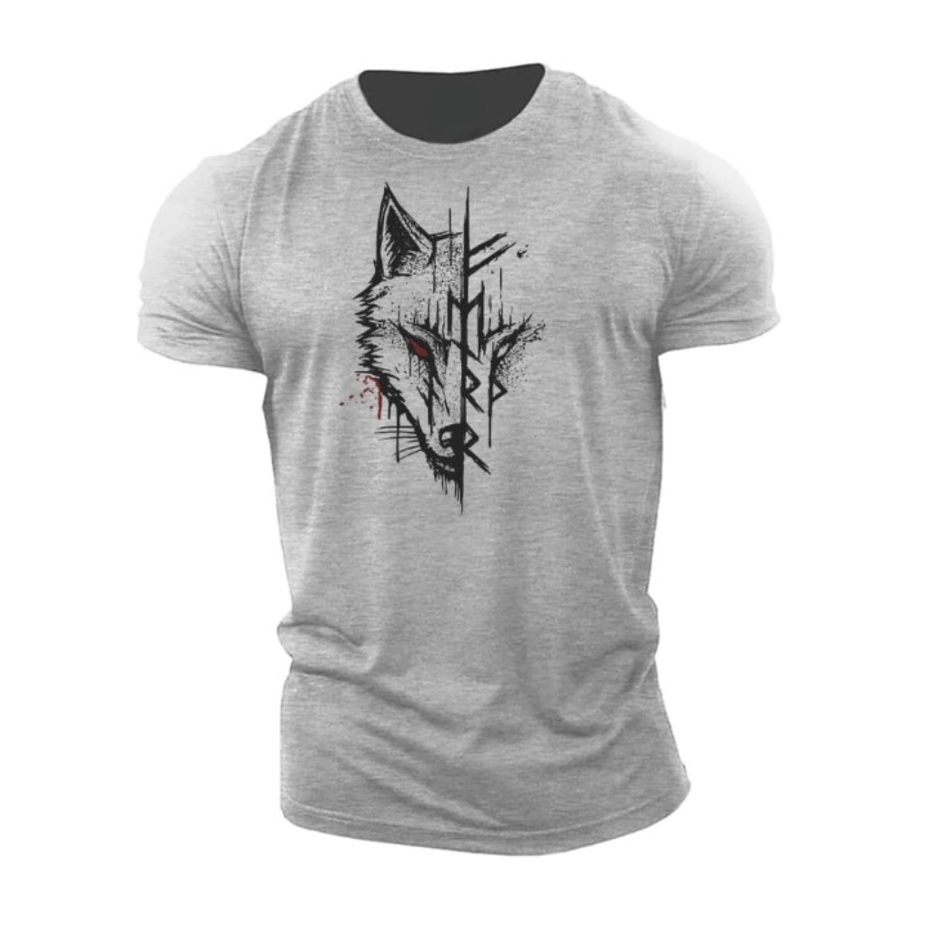 Heren T-shirt met korte mouwen van katoen