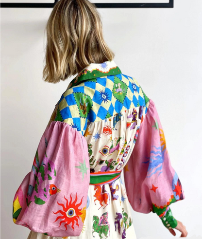 Fiora | Elegante en Kleurrijke Ceremonie Jurk