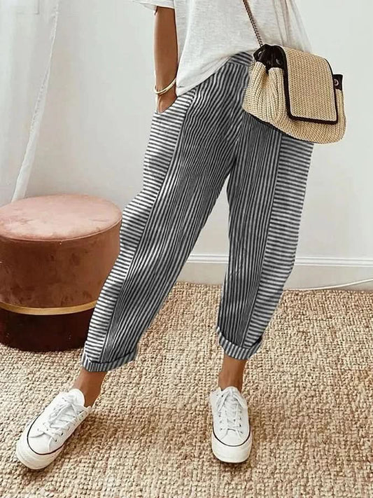 SOPHIA | Elegante en Casual Gestreepte Broek