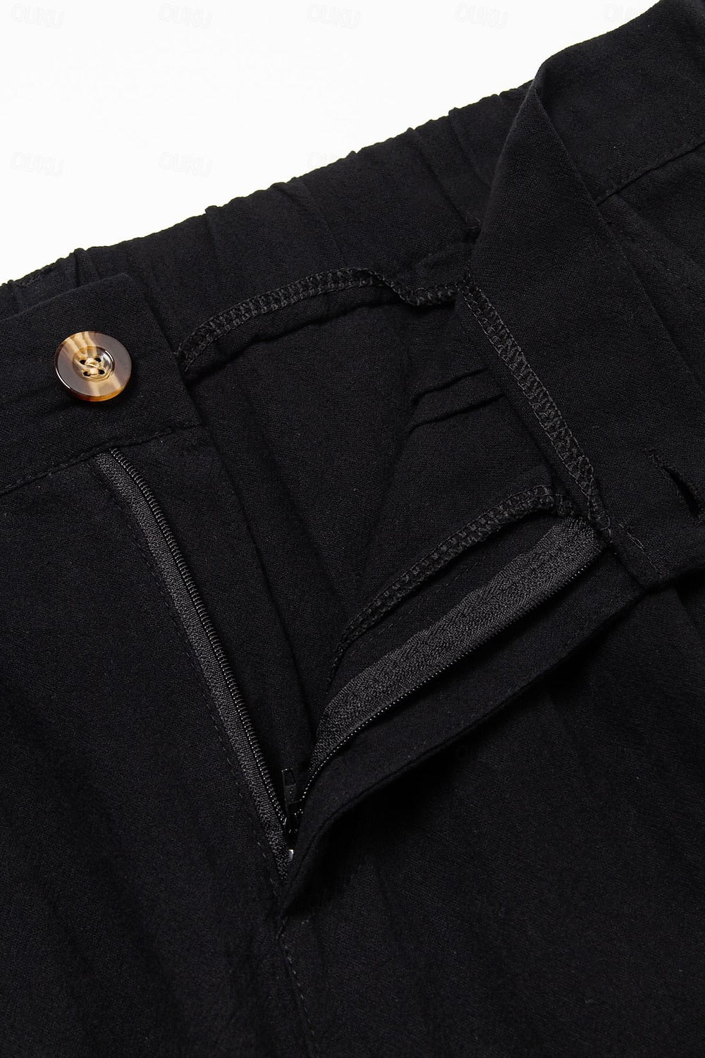 Steve's - Comfortabel Linnen Korte Broek Voor Heren