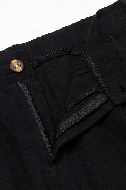 Steve's - Comfortabel Linnen Korte Broek Voor Heren