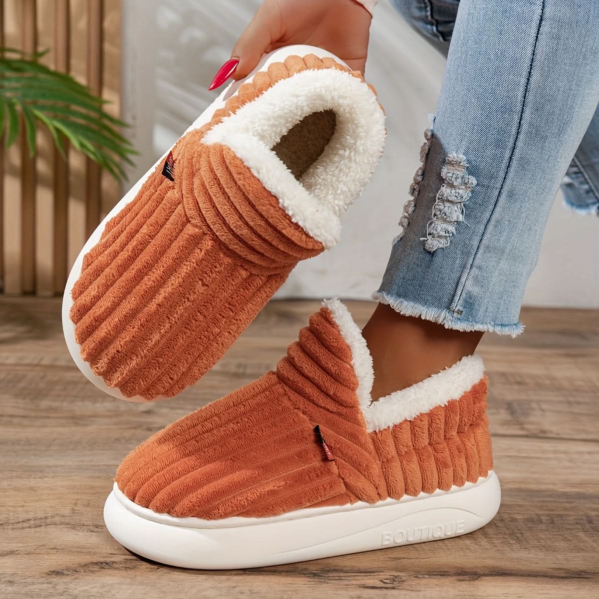 NINA | Warme Huisschoenen voor Direct Comfort en Ontspannen Gezelligheid