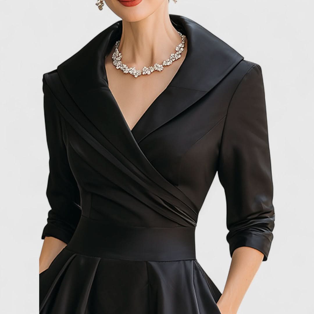 Teresa™ | Midi jurk met een elegante snit en een flatterende silhouet