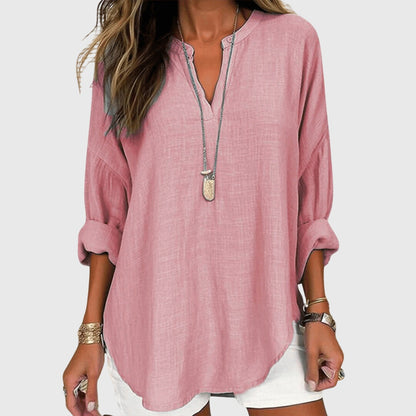 Alicia | Dames Losse Pasvorm Lange Mouwen Casual Top