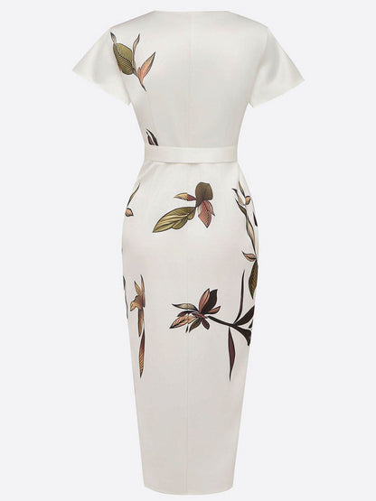 NOOR | Feestjurk met Botanische Print voor Bruiloften en Diners