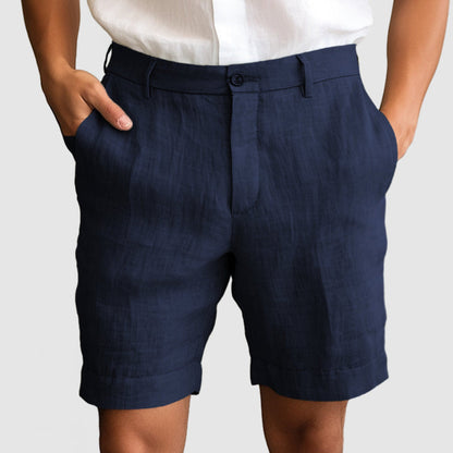 Heren Comfortabel katoenen linnen shorts