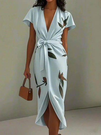 NOOR | Feestjurk met Botanische Print voor Bruiloften en Diners