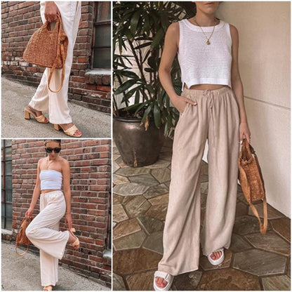 GABRIELLA | Zomerbroek met Wijde Pijpen voor Maximale Comfort en Elegante Dagstijl