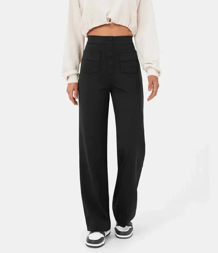 Hoge taille casual elastische broeken