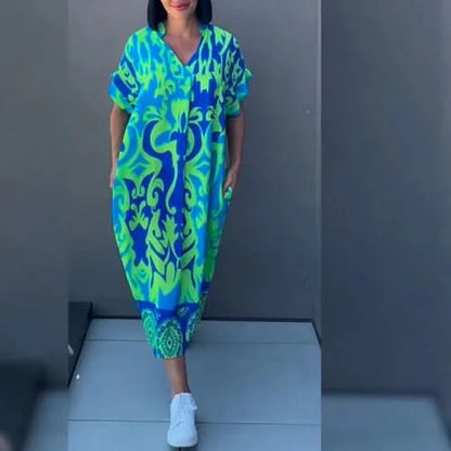 CLARICE | Elegante Bloemenjurk voor een Gracieus en Vrouwelijk Stijl