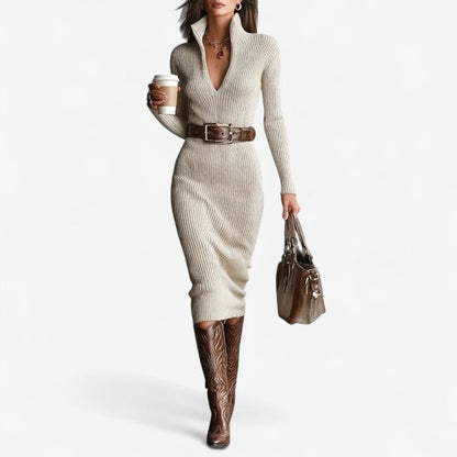YARA™ | Ribbeljurk met Flatterende Taille en Tijdloze Elegantie voor Dag en Avond