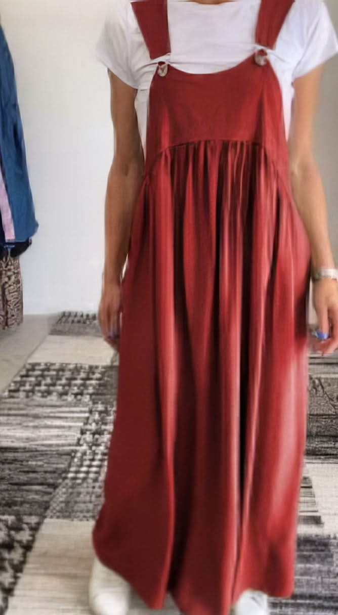 CAMILLE | Casual-Chic Mouwloos Vloeiend Jurk