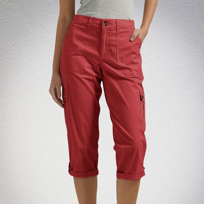 FRANCESCA | Capri Broek met Meerdere Zakken en Comfortabele Pasvorm voor Maximale Bewegingsvrijheid
