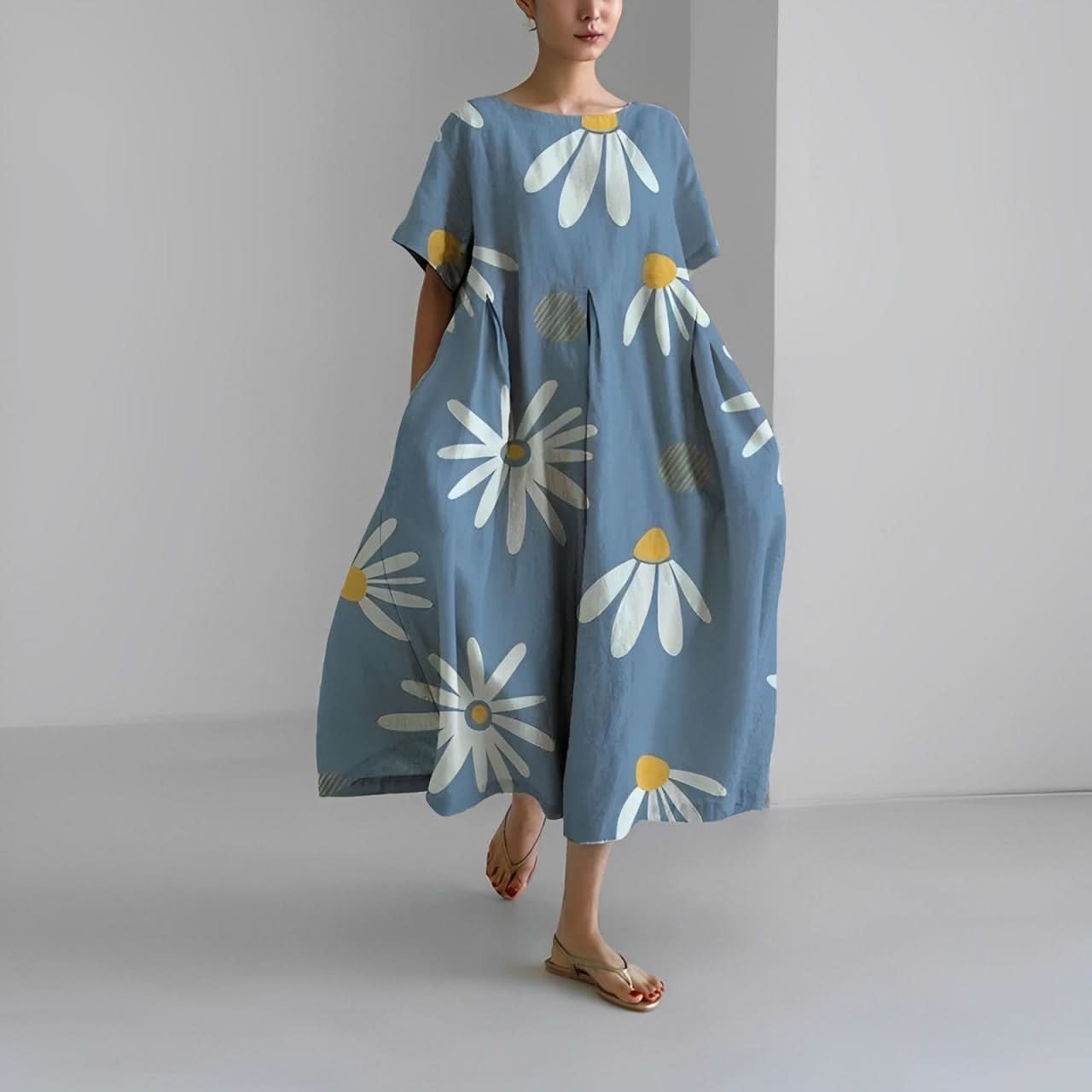 CÉLESTINE | Bohemian Bloemenjurk voor een Natuurlijke en Romantische Stijl