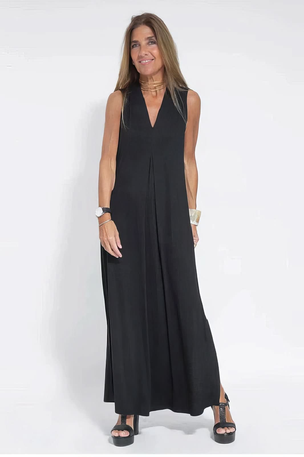 ELISE | Elegante Lange Jurk met Bijpassende Cardigan Gratis