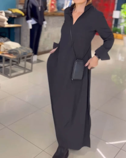 CLAUDIA | Elegante en Modieuze Lange Elastische Jurk